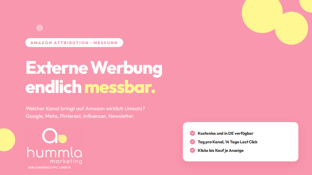 Amazon Attribution für externen Traffic